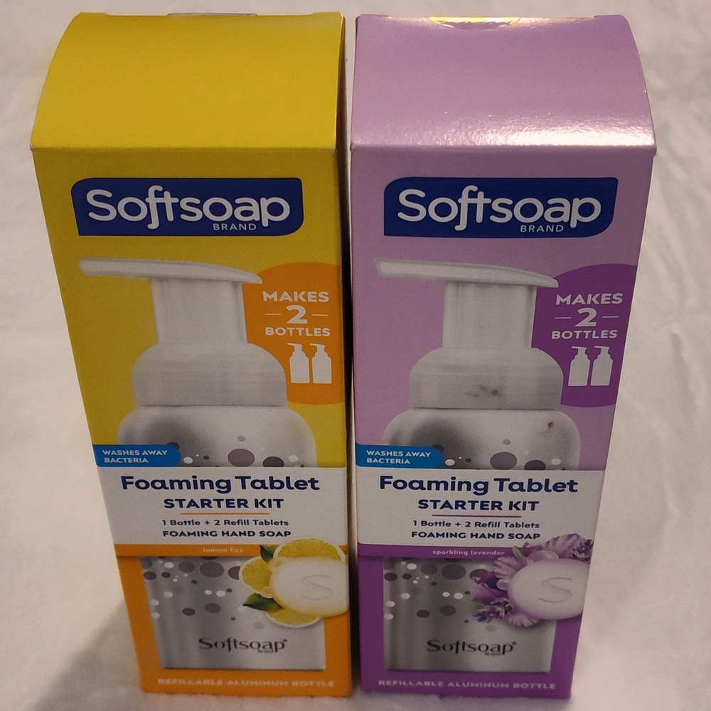 Softsoap Foaming Tablet Starter Kit - Yellow and Purple
